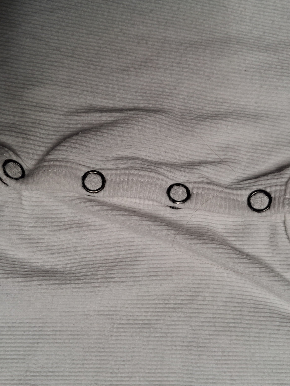 Hollister White Ribbed Button-Front Tank - Picture 3 of 5